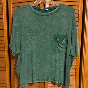 Zenana Outfitters Forest Green Short Sleeve Tee